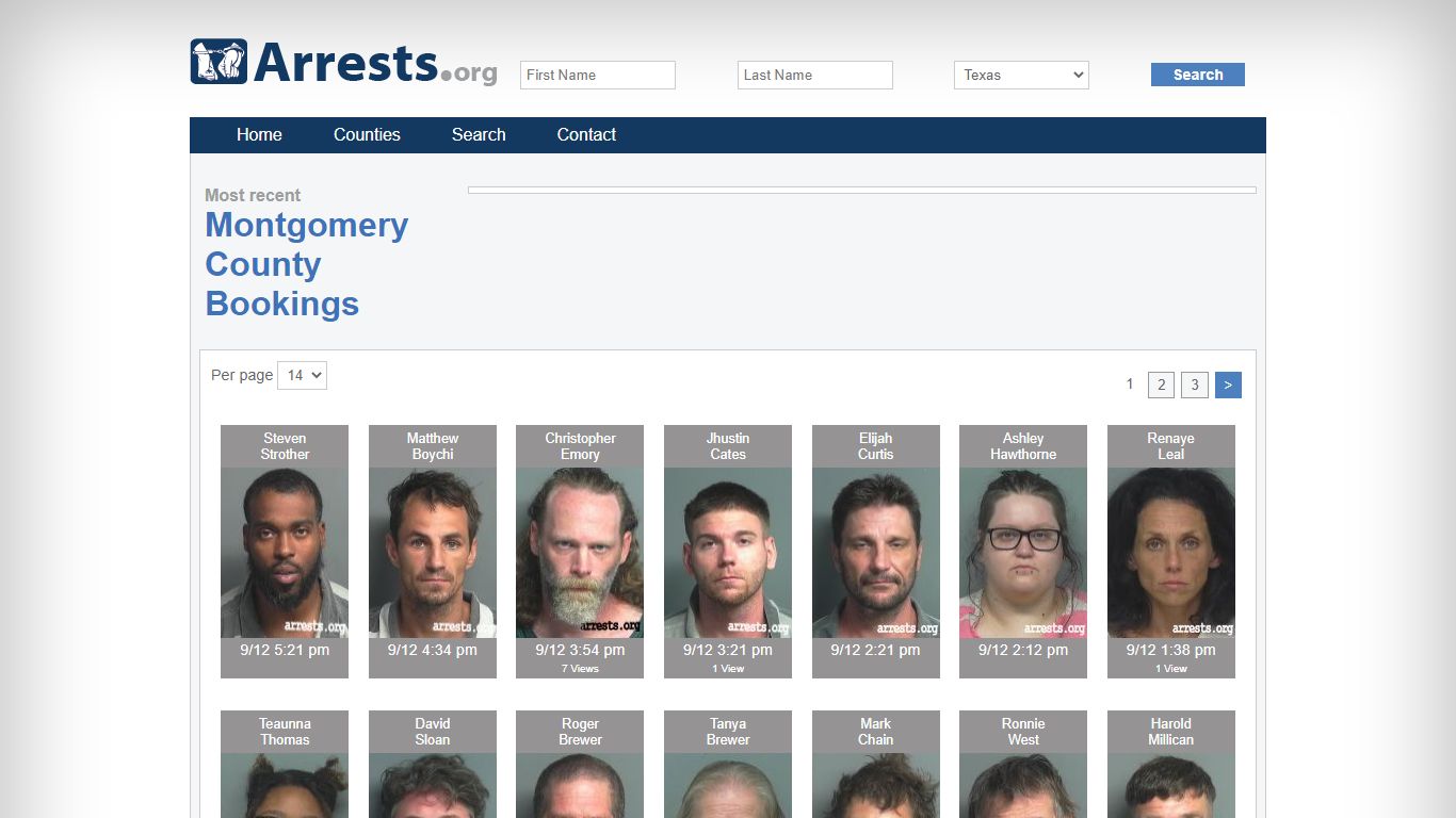 Montgomery County Arrests and Inmate Search